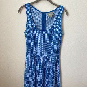 Anthropologie Maeve Caldera Polka Dot Blue Dress
